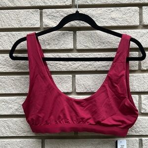Dippin Daisy Festival Bikini Top Burgundy Sz L